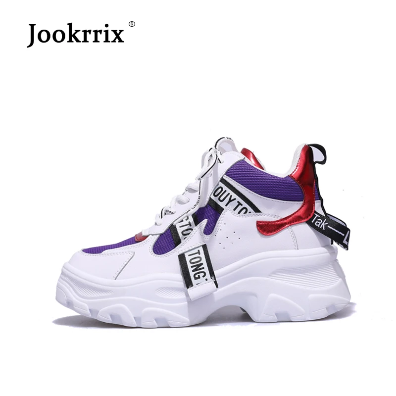 Jookrrix/женская повседневная обувь Модные брендовые белые кроссовки Женская chaussure