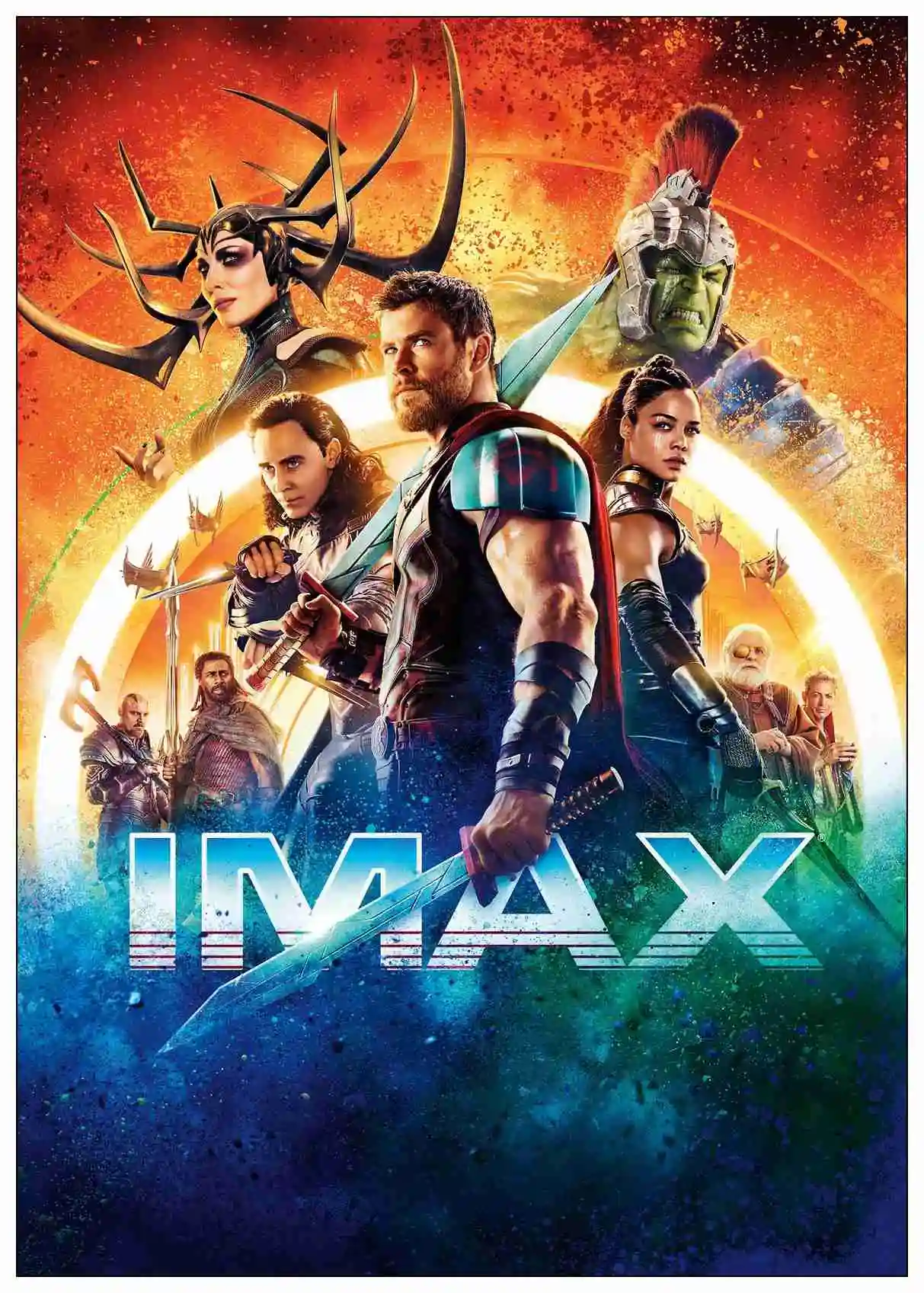 Thor Ragnarok фильм плакат Marvel фильм мелованная бумага настенный плакат наклейки на стену