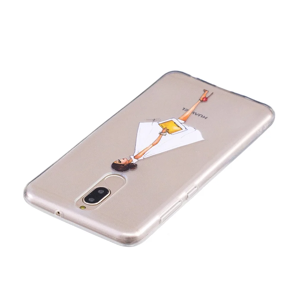 Ультратонкий Мягкий чехол из ТПУ с узором для Huawei P20 Lite Pro тонкий защитный задней