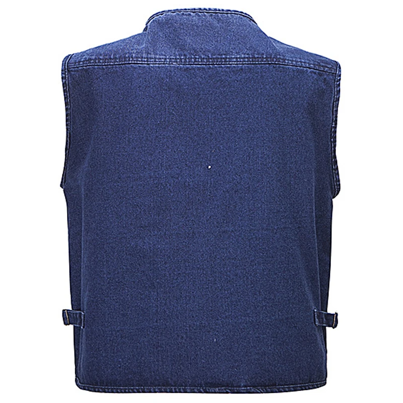 Мужской джинсовый жилет ковбойский короткий без рукавов верхняя одежда для
