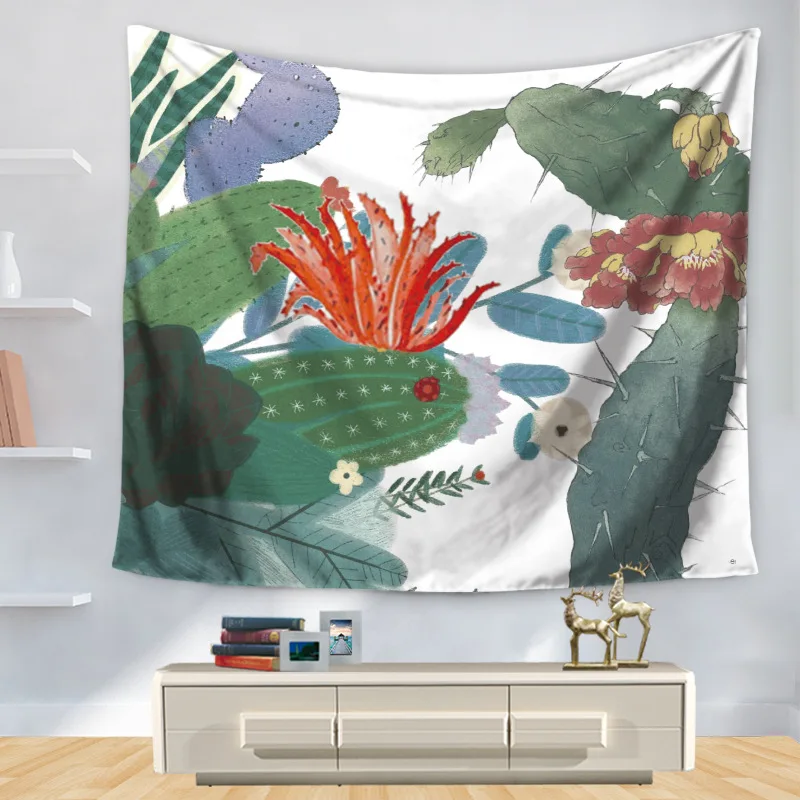 Гобелен полиэстер печатные красочные Кактус Украшения Дома Настенные одеяла