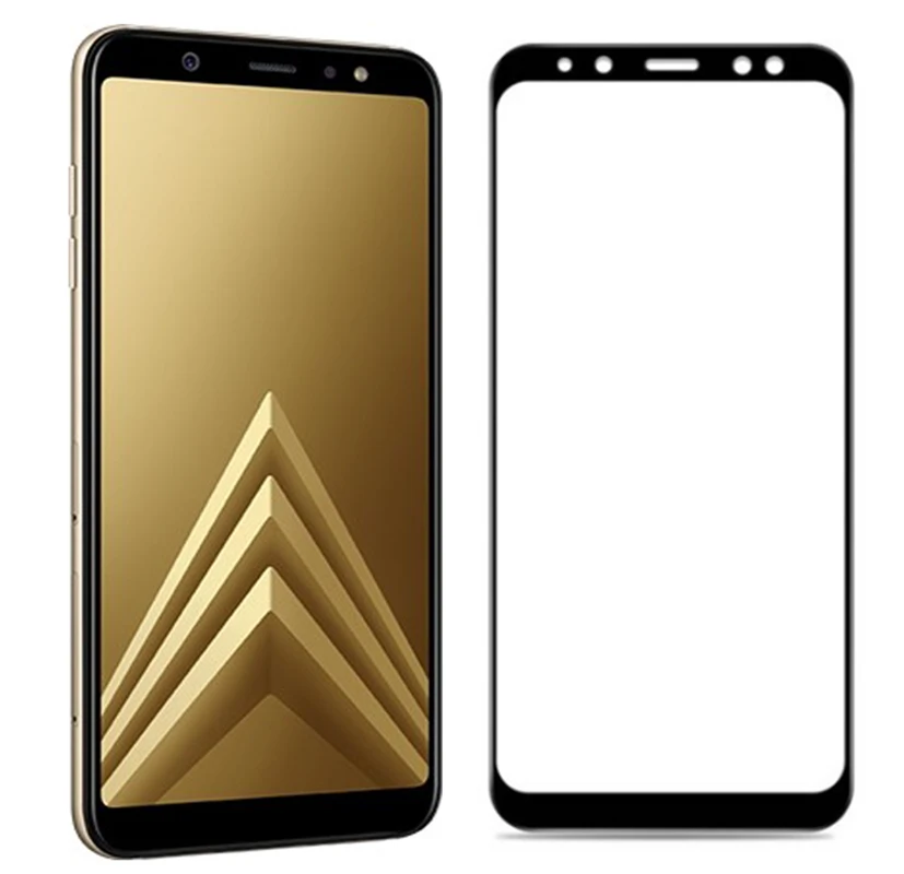 3D закаленное стекло для Samsung Galaxy A6 2018 SM A600F полное покрытие 9H Защитная пленка Plus