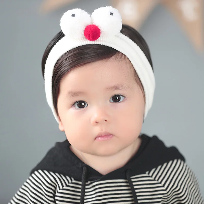 Baby Girls Big Eyes Elastic Headband Cartoon Cotton Hair Band Head Wrap Soft Cute Headwear | Детская одежда и обувь