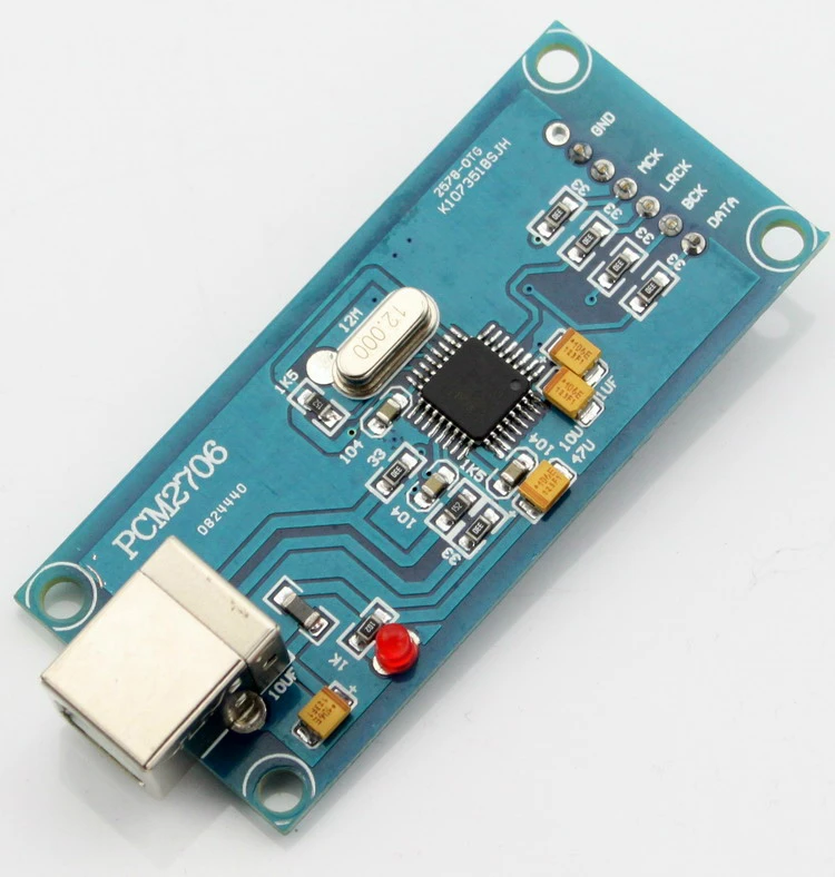 Цифровая аудиокарта USB-дочери PCM2706 с поддержкой ЦАП-декодера I2S | Электроника