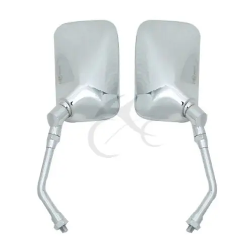 10 мм прямоугольные мотоциклетные зеркала для Kawasaki Suzuki Yamaha Honda VF Magna Stateline 500 VT700 VT750 VT1100 Cruiser на заказ ATV