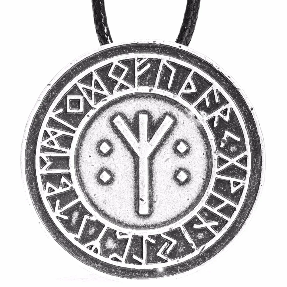 1 шт. альгиз Рунический талисман жизни Амулет ожерелья подвески викингов руны