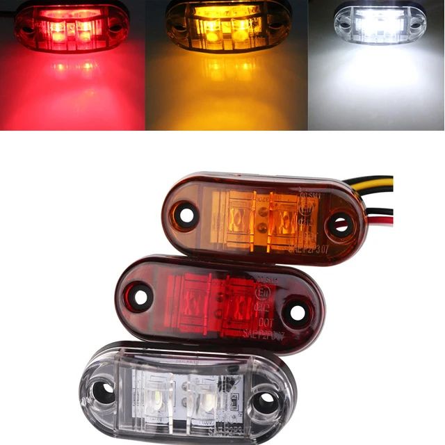 1 шт. 24 в 12 В желтая фонарь для грузовиков автомобильный прицеп светодиодные