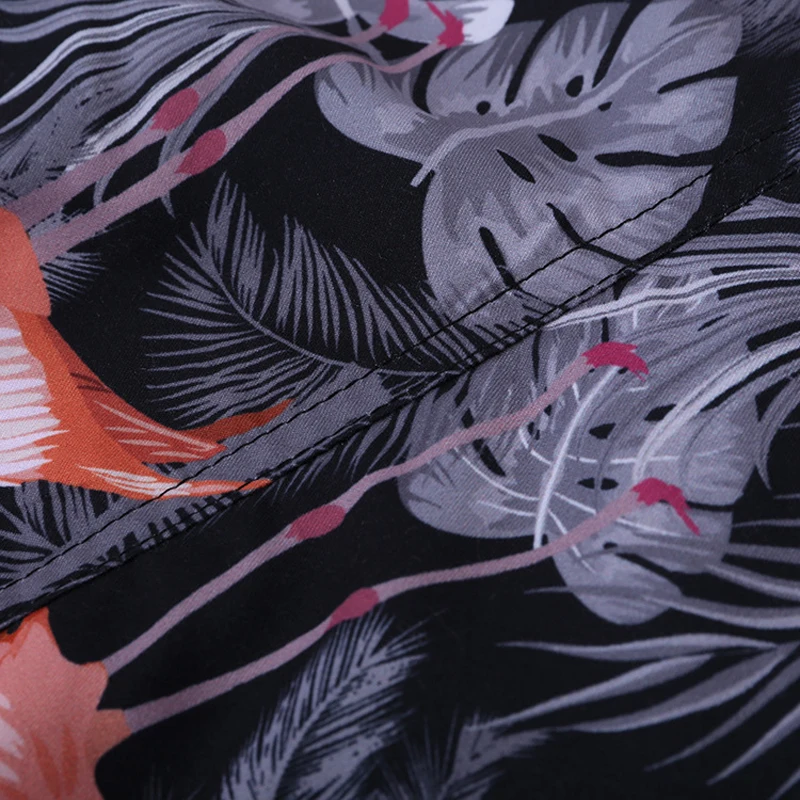 Хит продаж мужские плавки купальники быстросохнущие дышащие с принтом фламинго