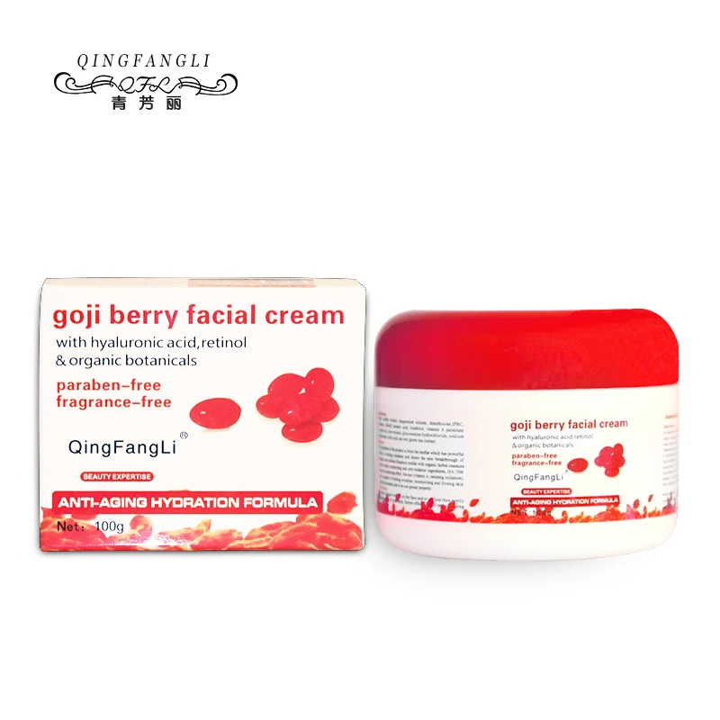 

Goji для лица крем для лица с гиалуроновой кислотой, без парабена без отдушек крем для лица антивозрастной крем для лица против морщин и удале...