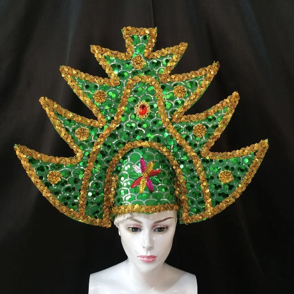 Латинские танец самба аксессуары Модный изысканный головной убор с перьями