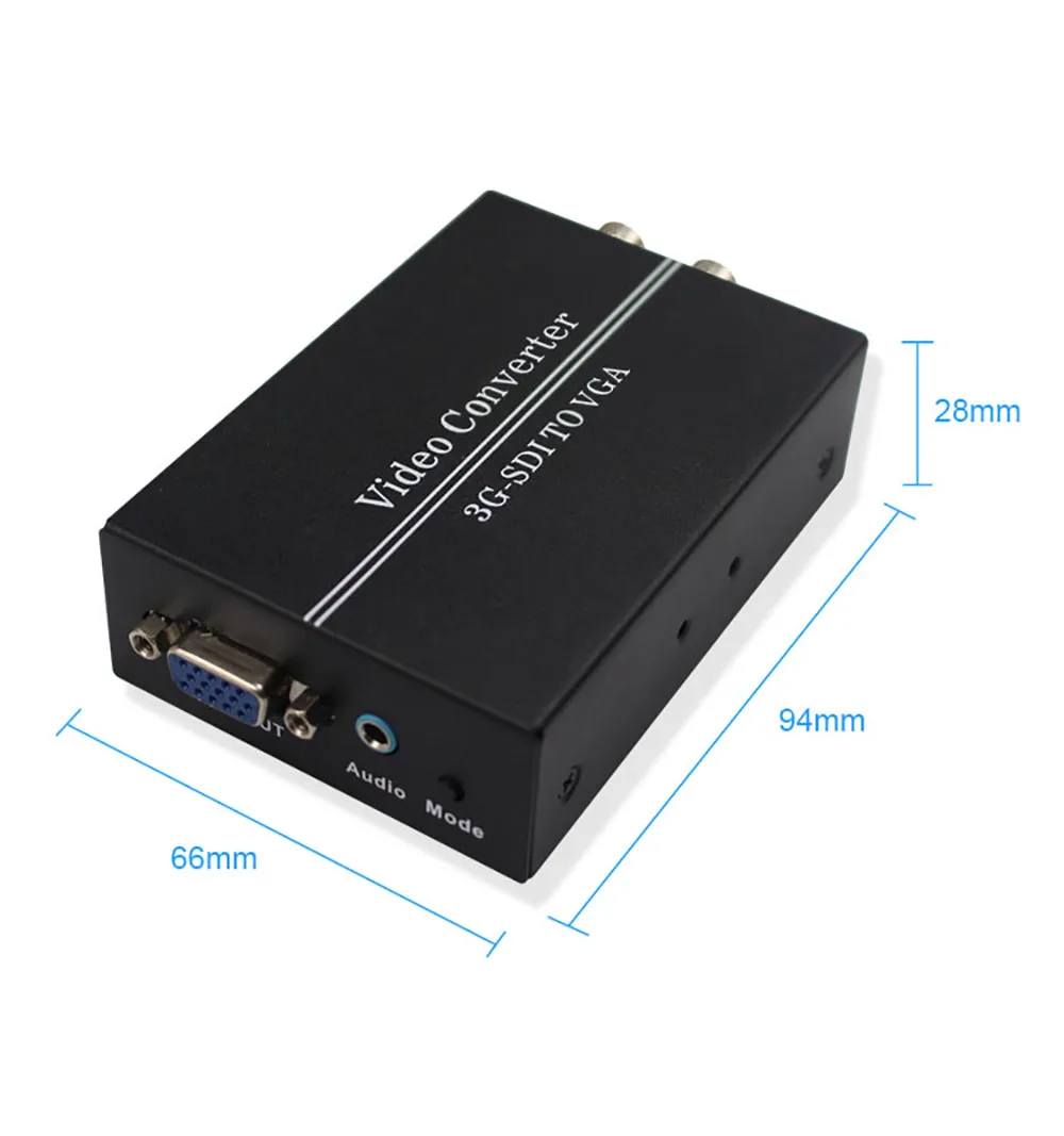 Преобразователь SDI в VGA BNC HD 3G 1080P + аудио скалер конвертер SMPTE 425 м 424 292 DH |