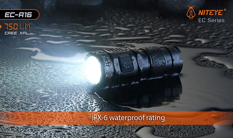 Jetbeam Niteye EC-R16 фонарь EDC Cree XP-L Led 750 люмен 4 модели функция памяти боковой переключатель 16340 CR123A фонарик