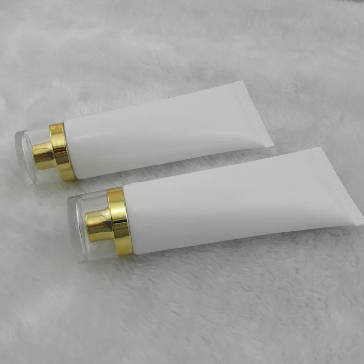 100 мл 50 шт белая трубка/акриловая винтовая крышка/шланги бутылочка для крема