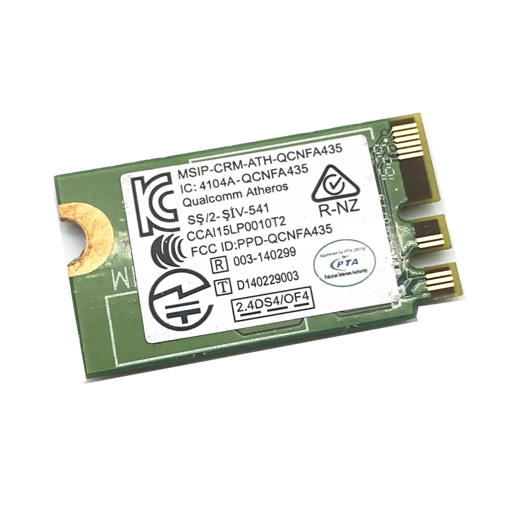 DW1810 8.02.11ac M.2 NGFF 433 Мбит/с Bluetooth 4 1 WiFi беспроводная сетевая карта QCNFA435 WIFI