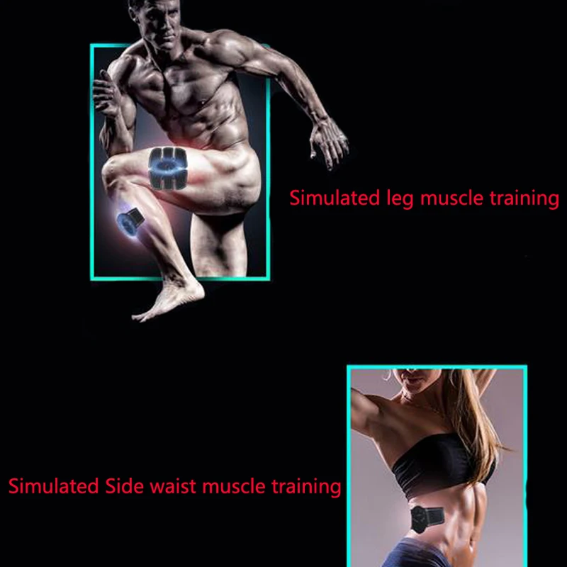 Wireless Muscle Stimulator Smart Fitness Abdominal Training Device Electric Weight Loss Stickers Body Slimming Belt Unisex