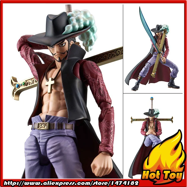100% Оригинальные экшн фигурки MegaHouse с переменными героями VAH Dracule Mihawk из ONE PIECE|dracule