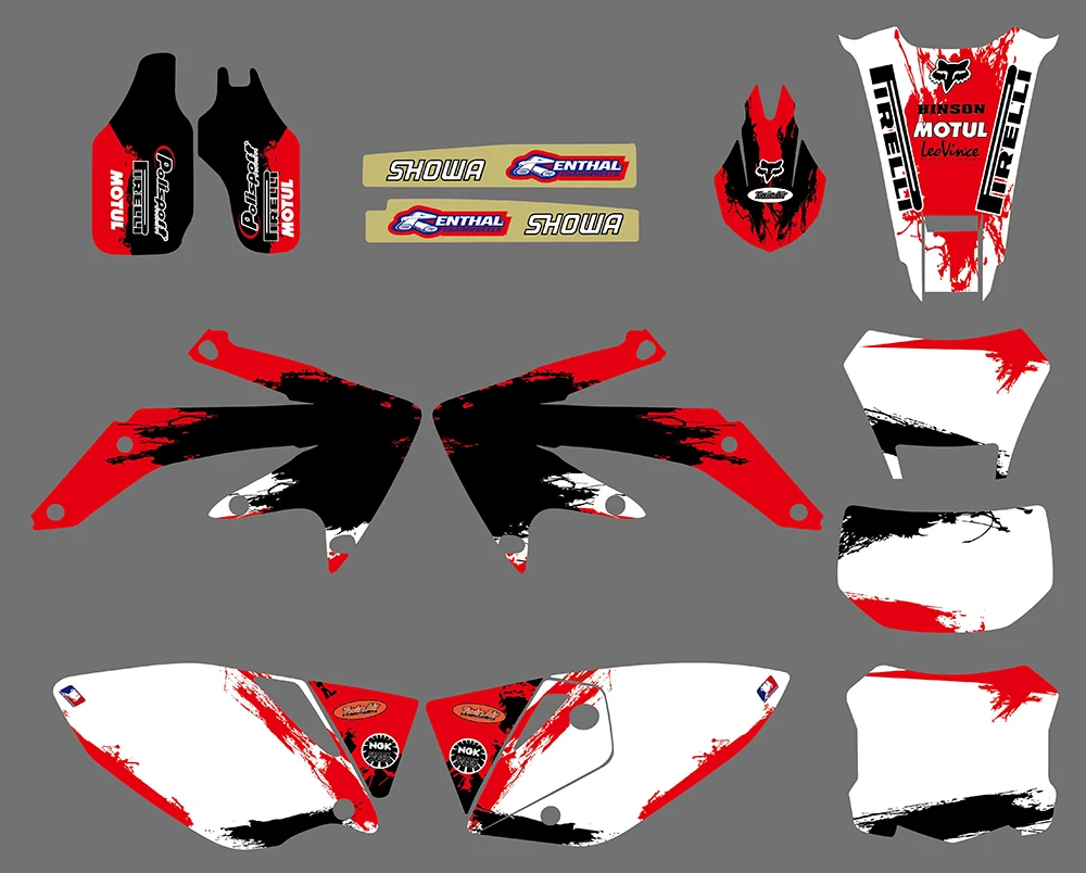 Набор стикеров для Honda CRF450X CRF 450X 4 штрихов 2004 2012 2011 2010 2009 2008 2007 2006 2005|Наклейки и