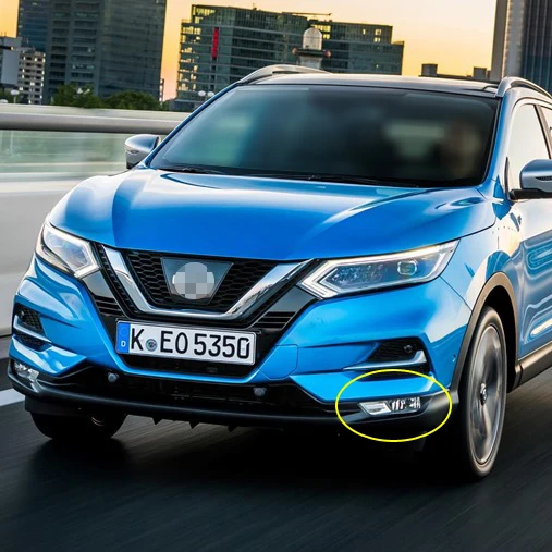 Для Nissan Qashqai бампер противотуманная фара в сборе Прямая замена Aftermarket Противотуманные фары w/лампа+ переключатель+ провод+ кронштейн
