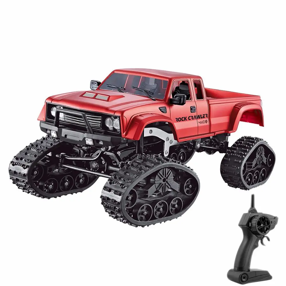 2,4G RC автомобиль 1:16 4wd WiFi Пульт дистанционного управления модель автомобиля с круглым/снег галстук игрушки для детей carros a Пульт дистанционного управления - Цвет: Red Snow Normal