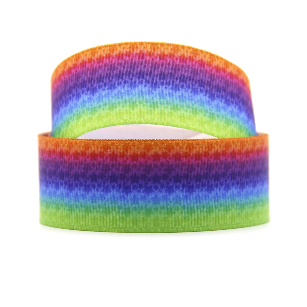 1076507006 David accessories " 25 мм градиентная расцветка; Высота в полоску с горошком; в виде рыбьей чешуи; корсажная лента 50 ярдов, материалы для ручных поделок, 50Yc5579 - Цвет: 1076507006