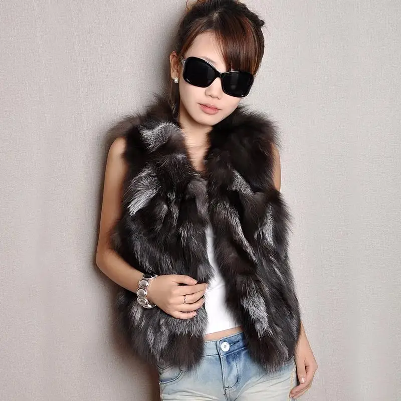Новинка 020201 женский жилет Fur Story из натурального меха стильное пальто с нашивками