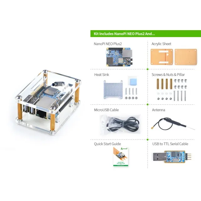 Атака ARM nanopi Neo Plus2 Базовый комплект | Компьютеры и офис