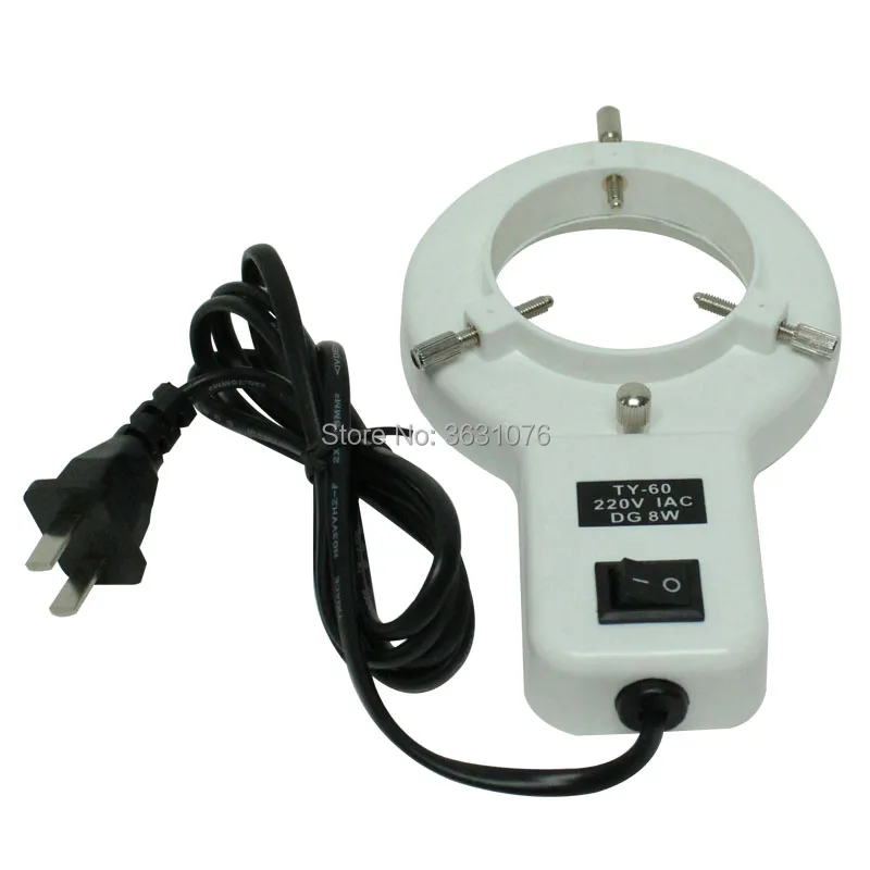 Кольцевая лампа со Стереомикроскопом 8 Вт для объектива камеры|microscope light source|stereo