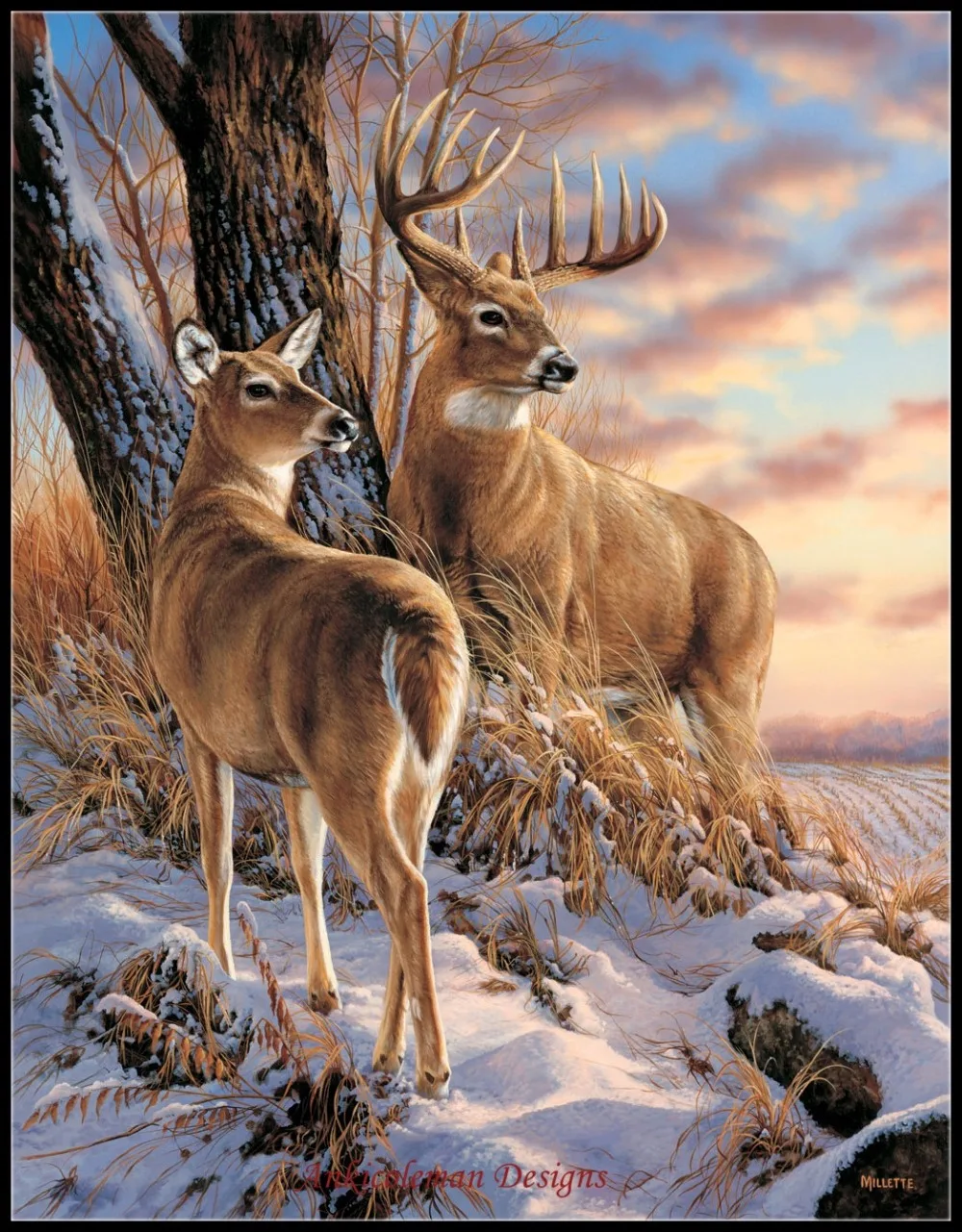 

Embroidery Counted Cross Stitch Kits Needlework - Crafts 14 ct DMC color DIY Arts Handmade Decor - Twilight Escapade