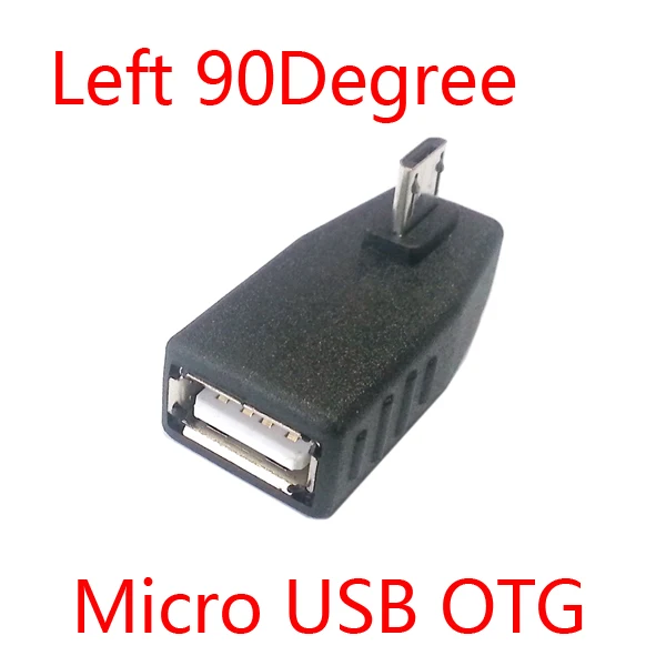 Угловой левый V8 Micro USB OTG и правый адаптер хоста коннектор функция|micro usb to mini