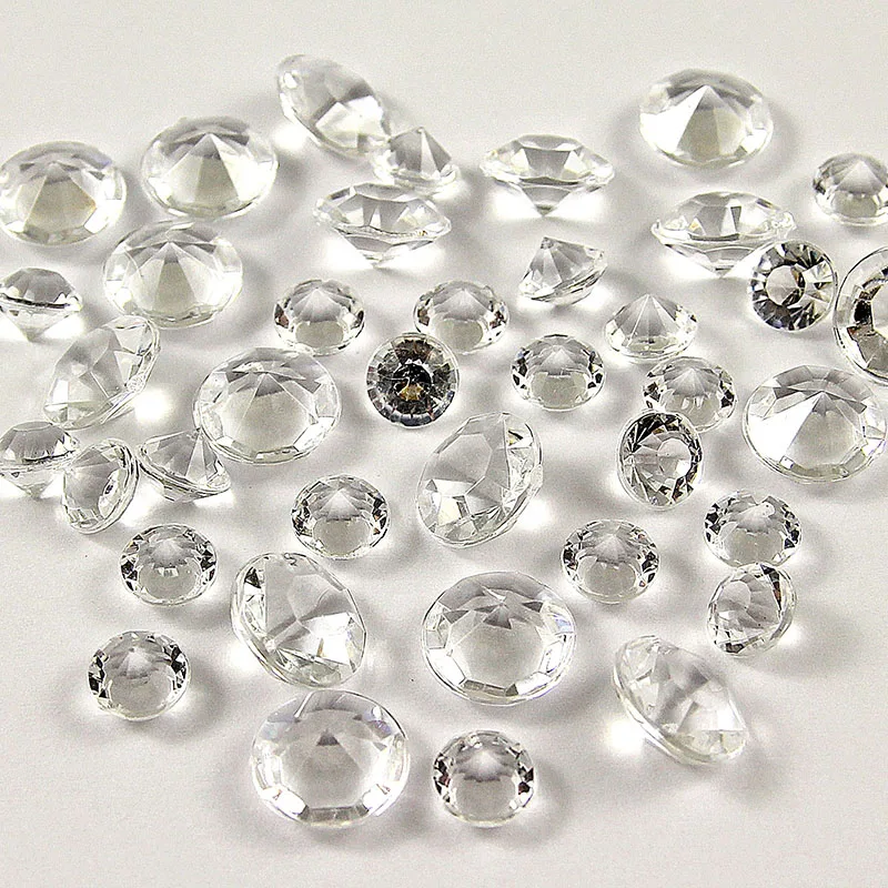 2000 шт Акриловые Хрустальные бриллианты для свадебной вечеринки Конфетти Таблица