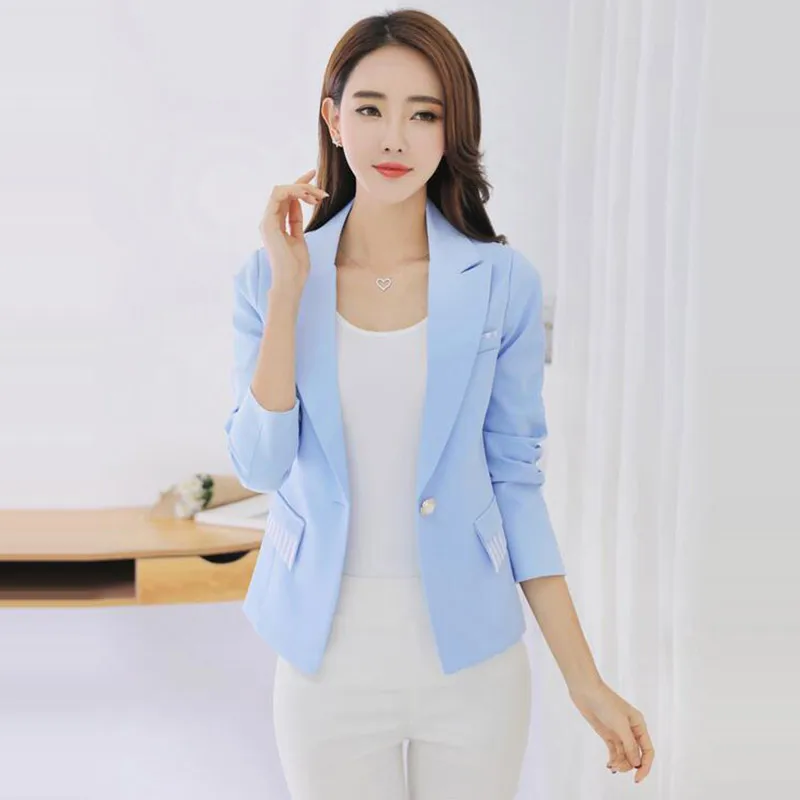 2017 Демисезонный Для женщин куртка Пиджаки для Женский костюм с длинными рукавами