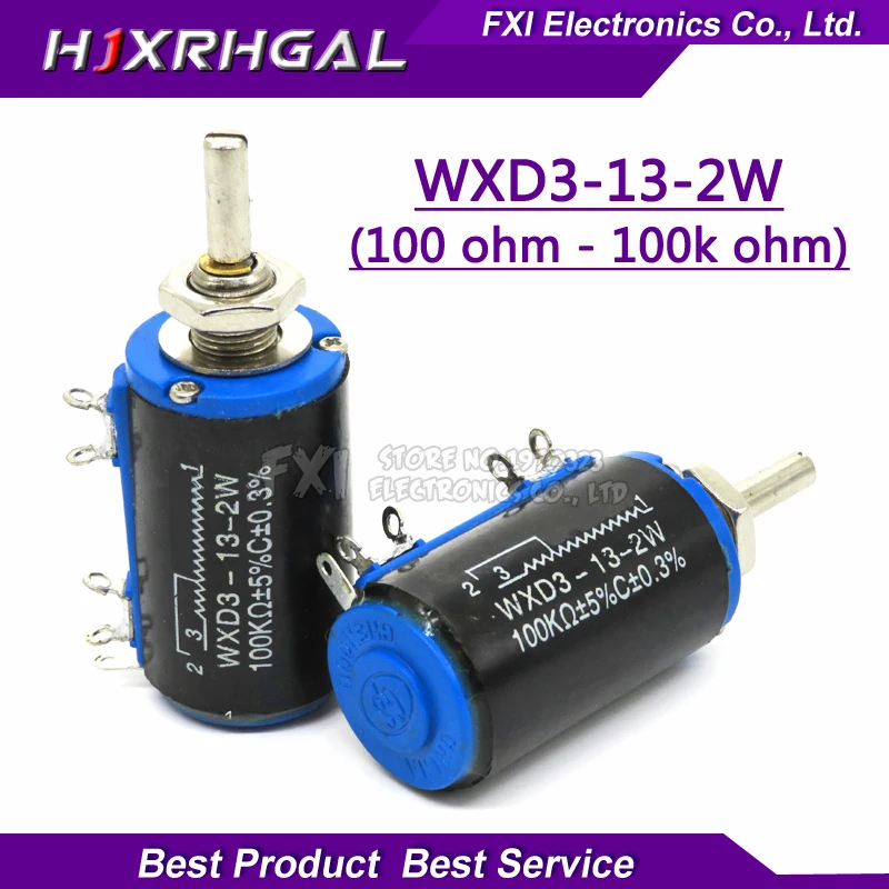 2 шт. WXD3-13 серии 100 200 220 680 1K 2,2 K 3,3 K 4,7 K 5,6 K 6,8 K 10K 22K 33K 47K 100K Ohm WXD3-13-2W проволочный потенциометр