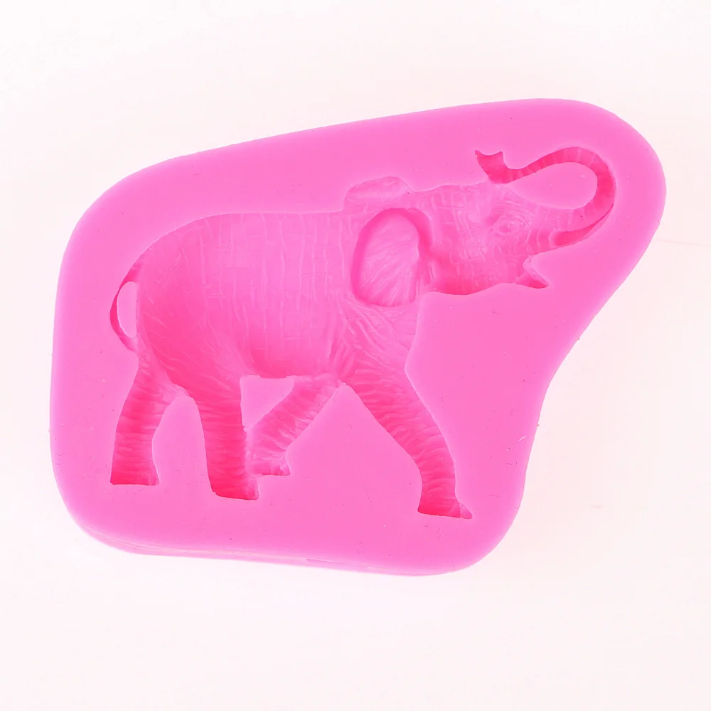 3D животные слоны Шоколадное Мыло прессформы Инструменты для украшения