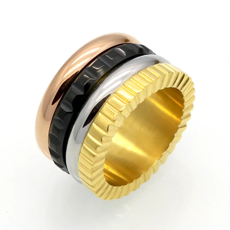 Обручальное кольцо для мужчин и женщин, кольца из титана и стали, Bague, известный бренд, ювелирные изделия для женщин, опт, поворотное модное керамическое кольцо