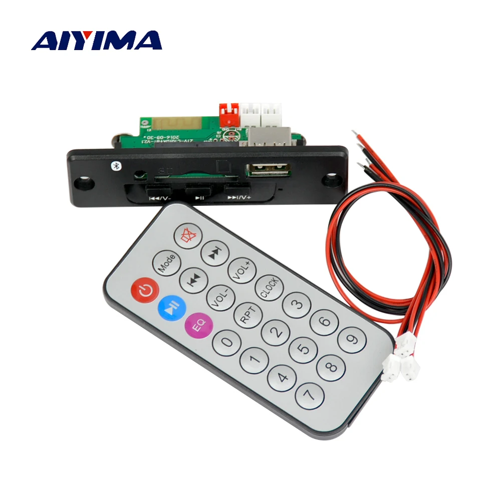 AIYIMA 2x3 W аудио усилитель Совет MP3 WAV WMA FLAC звуковая карта USB Bluetooth декодер доска DC3.7