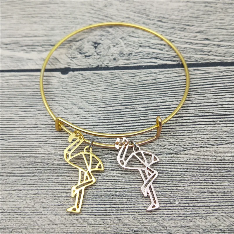 

Trendy New Flamingo Bangles Cute Flamingo Bird Car Bangles Bracelets Fashion Animai Pet Jewellery
