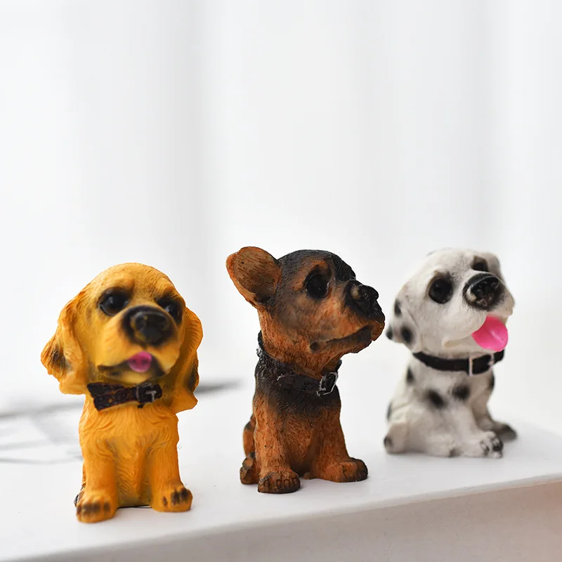 12 шт. полимерные собаки искусственный бульдог сказочные садовые миниатюры гномы