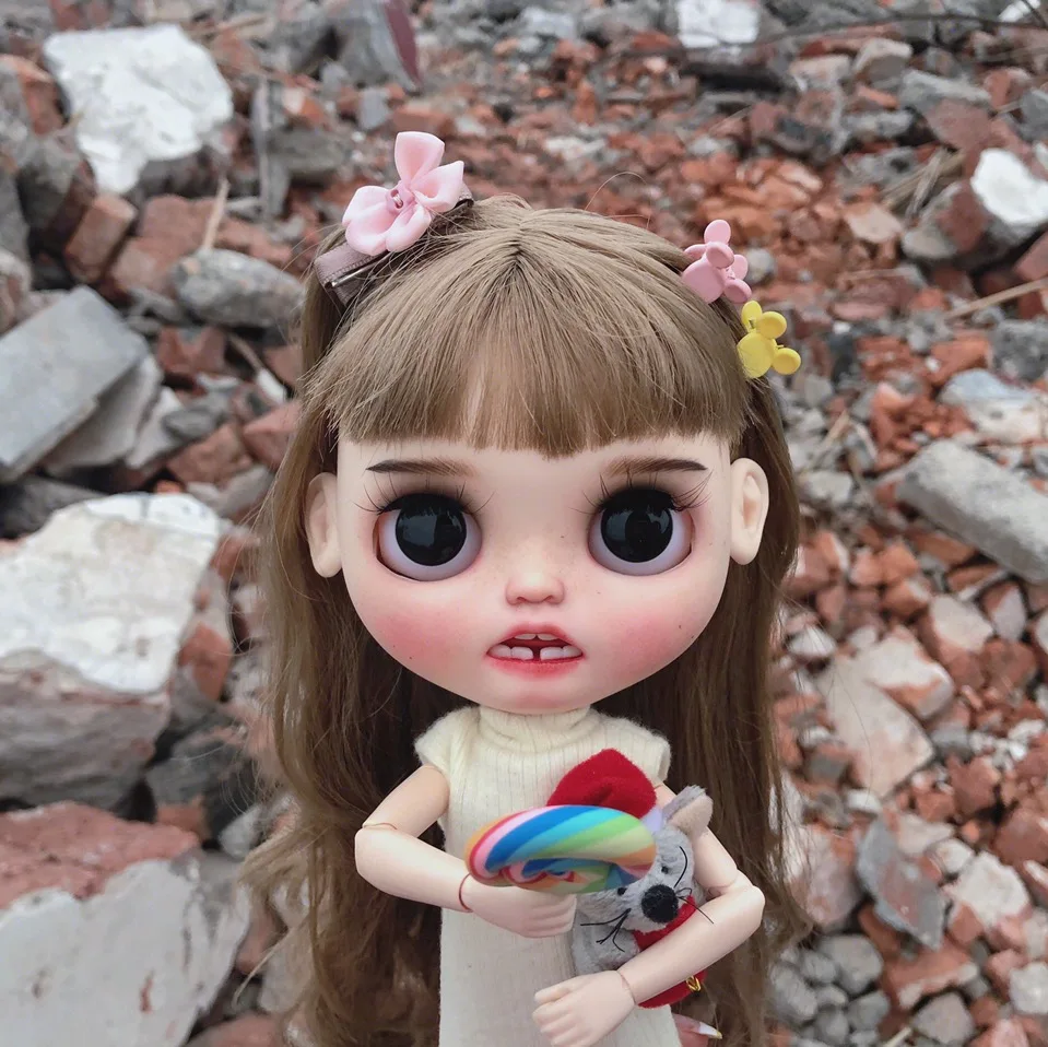 Длинные серые волосы макияж blyth кукла 1/6 BJD 30 см куклы игрушки 19 суставов высокое качество китайская Кукла BJD шаровая шарнирная Кукла Детская тема