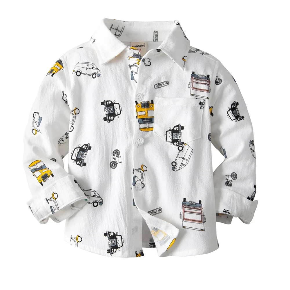 Комплект джентльменов из 2 предметов рубашка с длинным рукавом и джинсы на