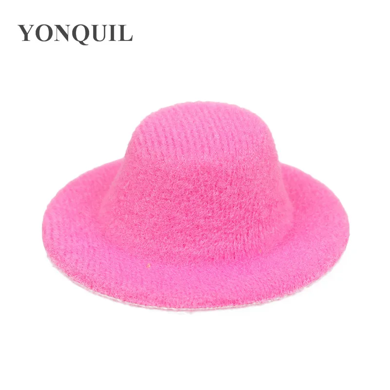 hot pink См 5 см мини-Топ шляпы милые вечерние девушки Вечеринка головные уборы свадьба DIY аксессуары вечерние волос вечеринка событие шляпы Детская прическа несколько цветов - Цвет: hot pink
