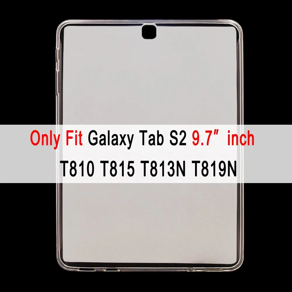 T810 T815 T819N T813 Силиконовый мягкий чехол для samsung Galaxy S S2 S3 S4 S5e S6 10,5 9,7 8,4 8,0 T860 T865 T800 T810 T820 T830 T720 T710 T700 чехол Funda - Цвет: T810 T815 T819N T813