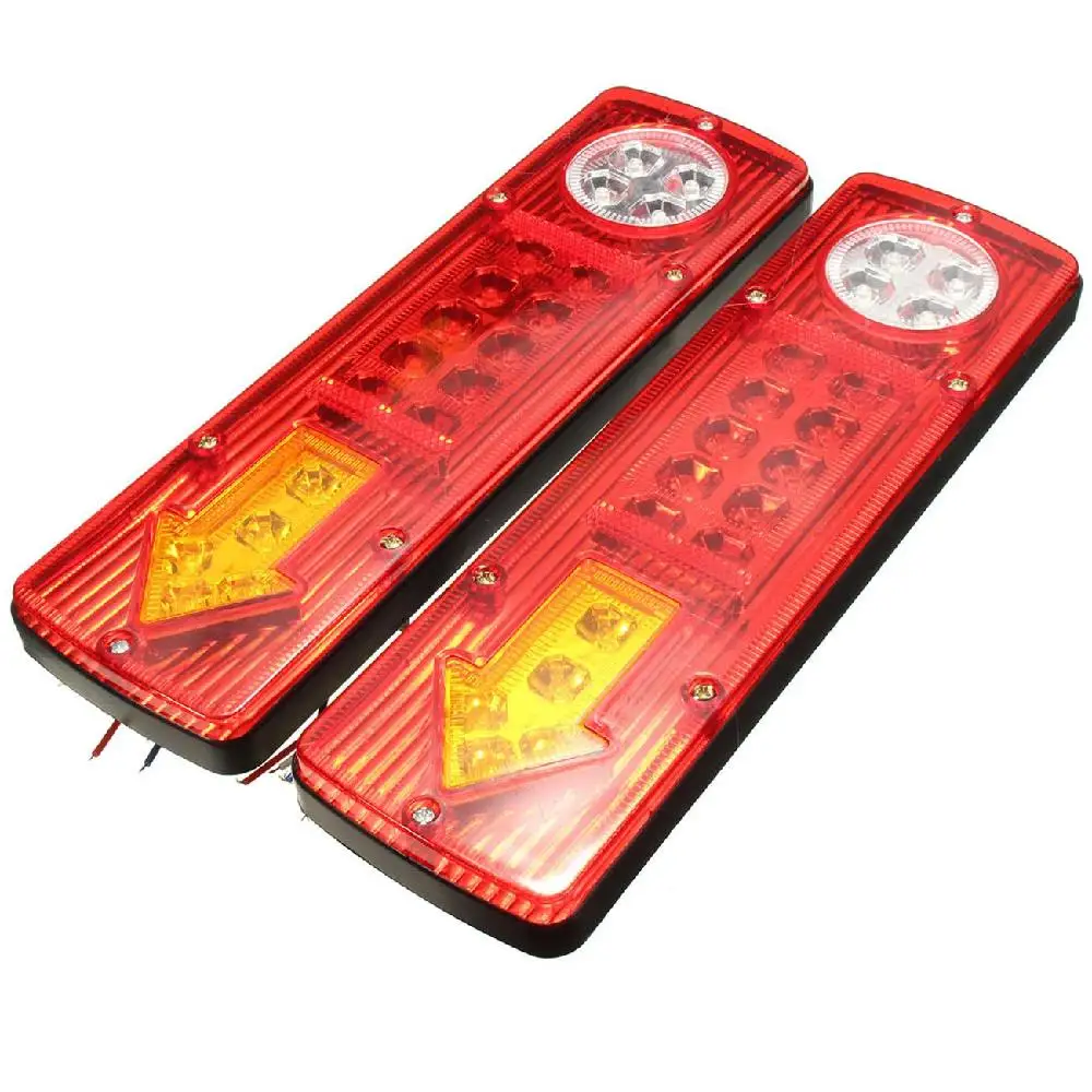 Partol 2pcs Car Led Trailer Tail Light 12V Left &amp Right Earth Reverse Stop Indicator Waterproof For Trucks Utes Caravans | Автомобили и