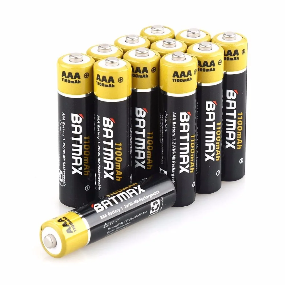 12 шт. перезаряжаемые батарейки AAA 1100 мАч 1 2 в + 8 слотов|battery charger|battery charger for aarechargeable
