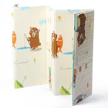 180x200 см двусторонний складной игровой коврик для детей XPE игровой коврик для младенцев нескользящий коврик для йоги