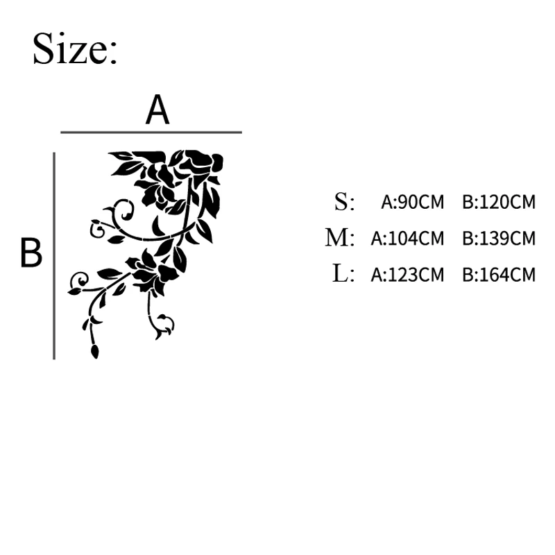 DIY spring nature fresh vivid plant wall sticker decorative mirror stickers for entrance decor living room decoration | Дом и сад