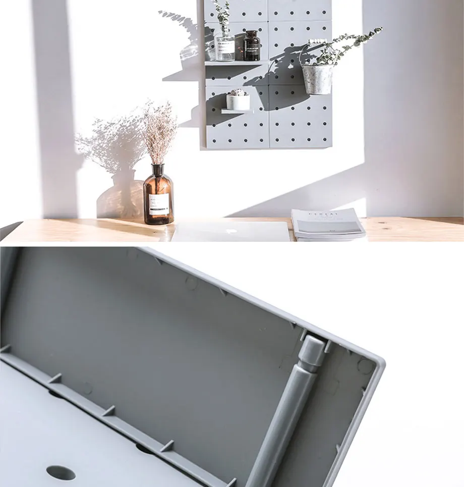 PP пластик отверстие тарелка, украшение Ванная комната Организатор разное хранения гостиная кухня спальня настенное крепление для ванной хранения