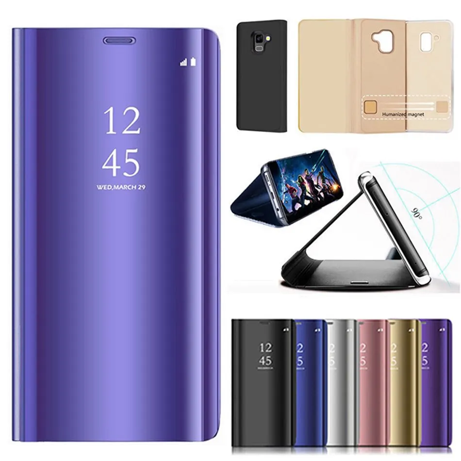 Умный зеркальный флип-чехол для Xiaomi Redmi Note 7 5 6 K20 Pro 4X 5A 6A Plus S2 кожаный чехол Mi 9T 9 8 SE A1