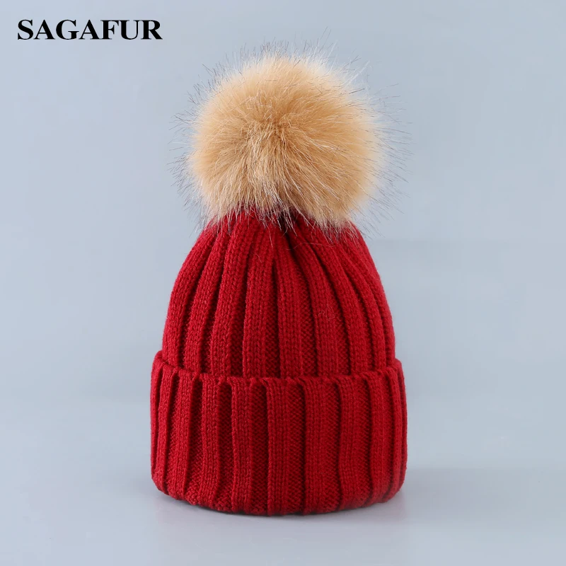 Soft Warm Cap Women's Winter Beanies For Girl Elegant Pompoms Hat Female Fashion Accessory Casual Skullies Ladies | Аксессуары для