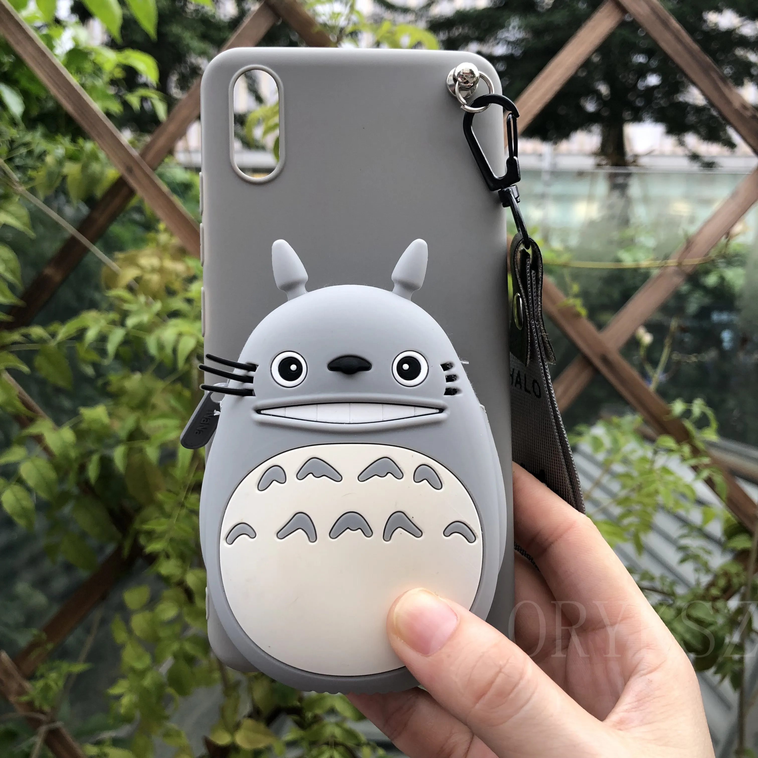 Чехол-Кошелек ORYKSZ с объемным рисунком медведя на молнии для OPPO A71 A77 A79 A83 A57 A59 A3 A73 A5