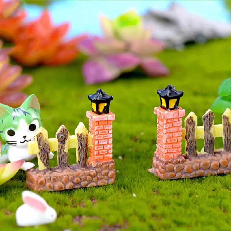 Рождественская шапка Снеговик забор дверь корова миниатюрная фигурка